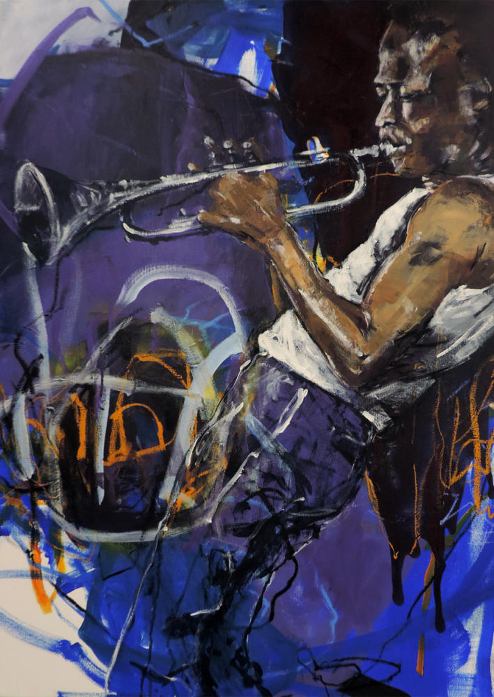 2018 Miles Davis, Acryl, 80 x 100 cm