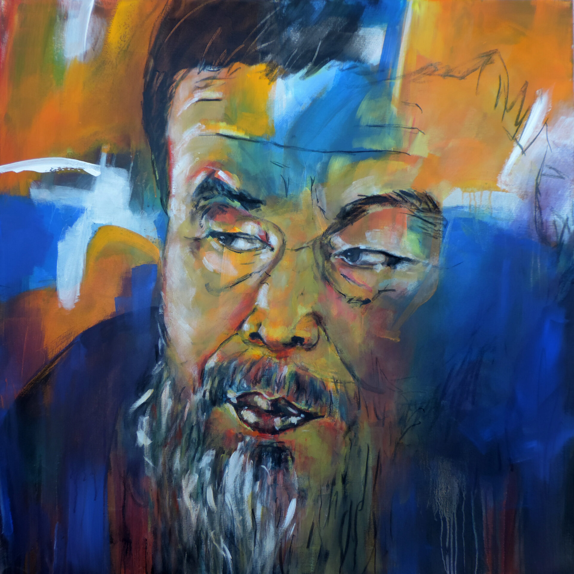 2019 Ai Wai Wai, Acryl, 100 x 100 cm, CHF 2500.--