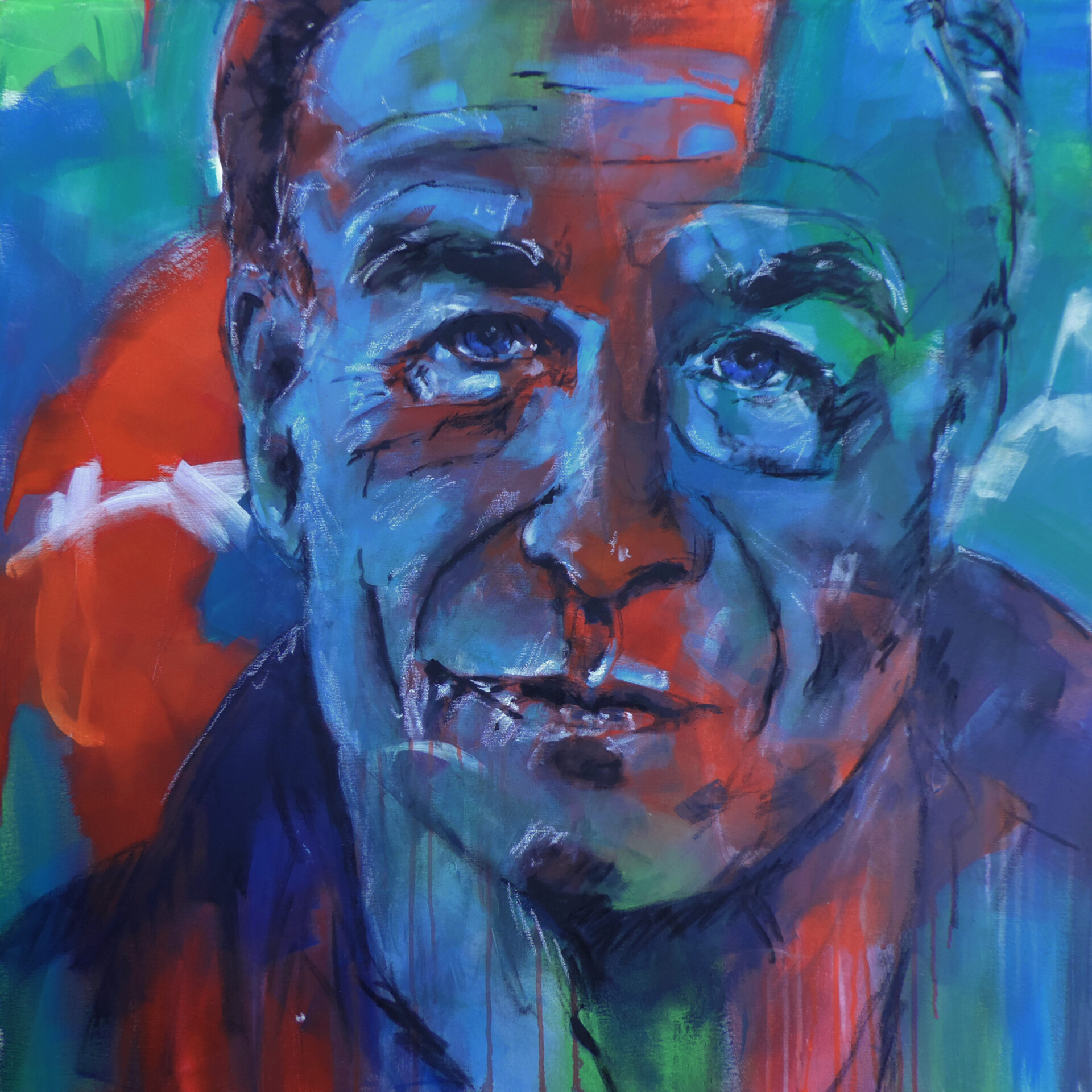 2019 Ballauf, Acryl, 100 x 100 cm, CHF 3500.--