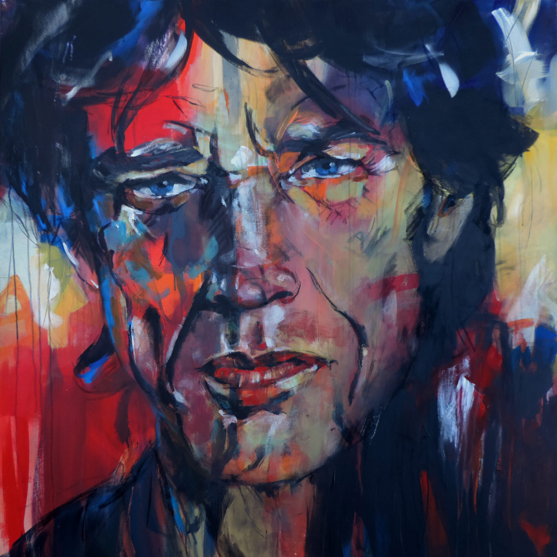 2019 Mick Jagger, Acryl, 100 x 100 cm, verkauft