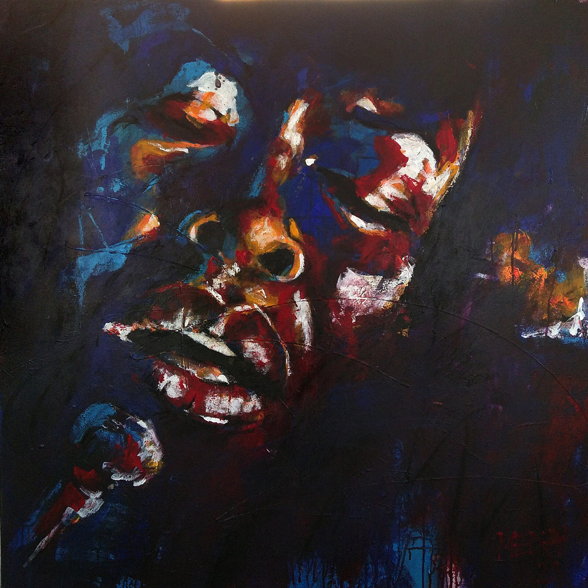 2020 Nina Simone, Acryl, 100 x 100 cm