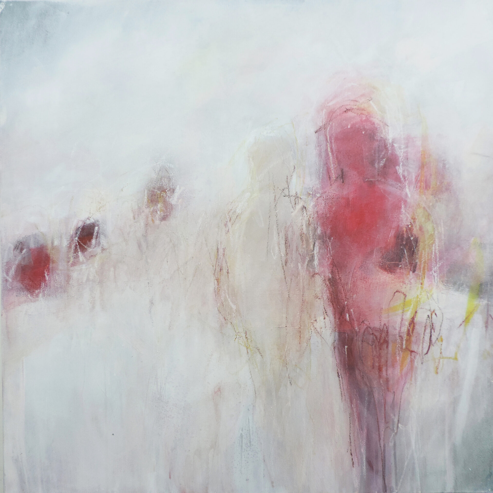 2018 Acryl/Ölpastell, 80 x 80 cm
