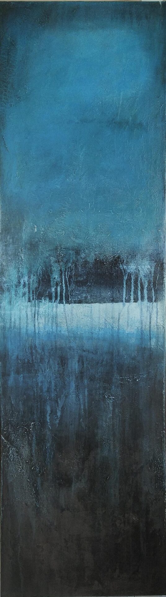 2019 Spiegelung, Acryl, 40 x 140 cm, CHF 1200.--