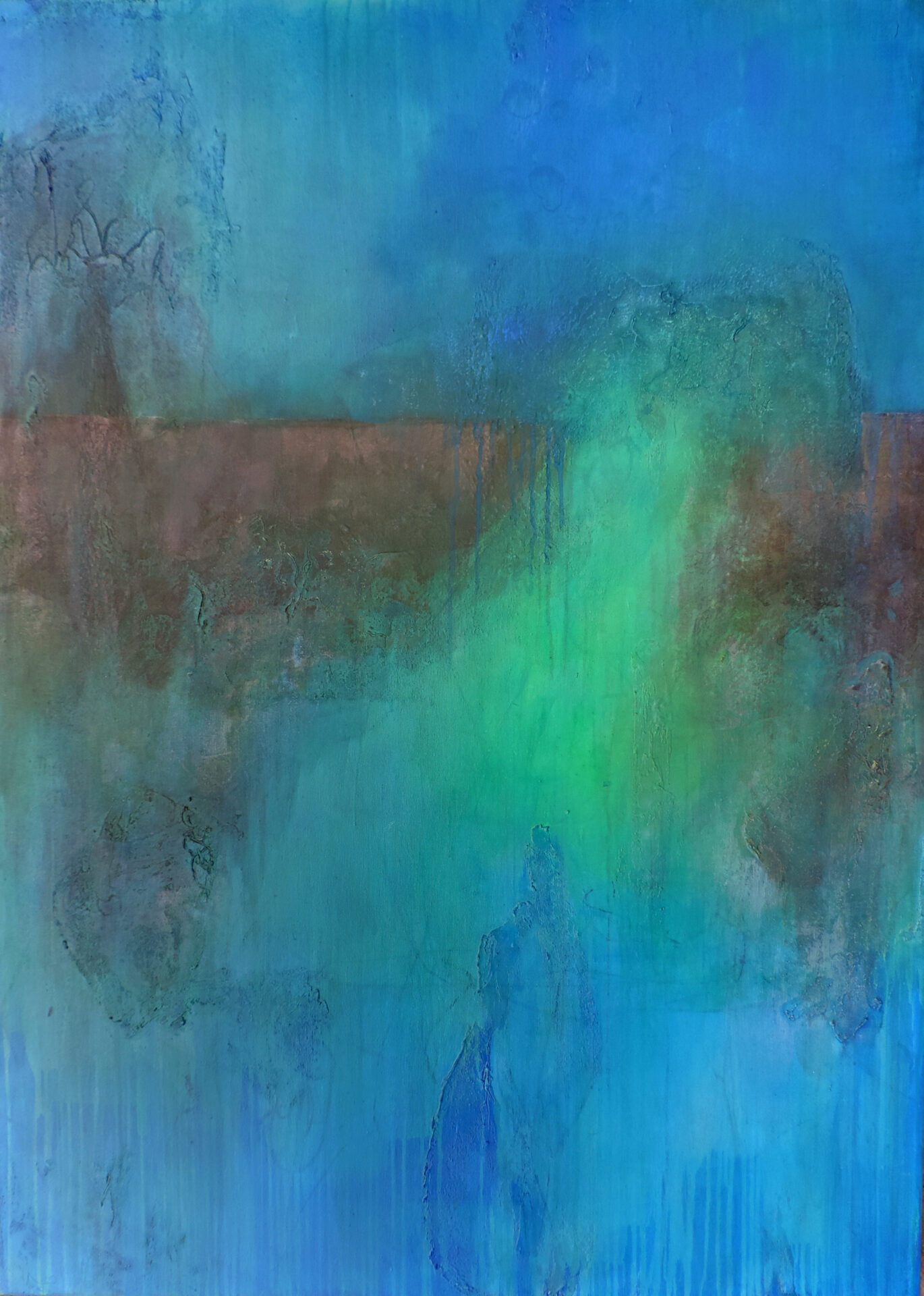 2019 Versenkung, Acryl, 100 x 140 cm, CHF 4500.--