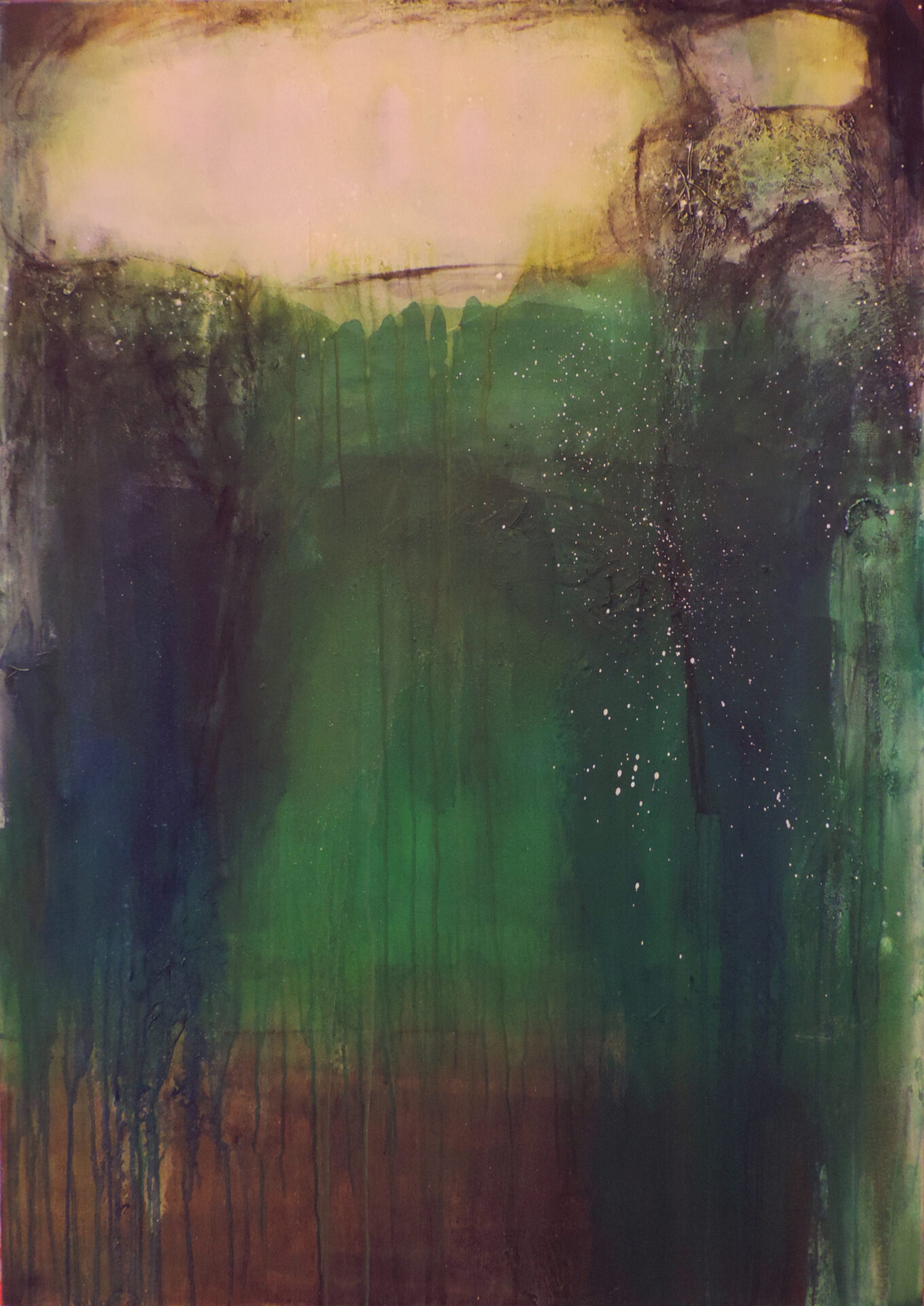 2019 Nachtlicht, Acryl, 100 x 140 cm, CHF 4500.--