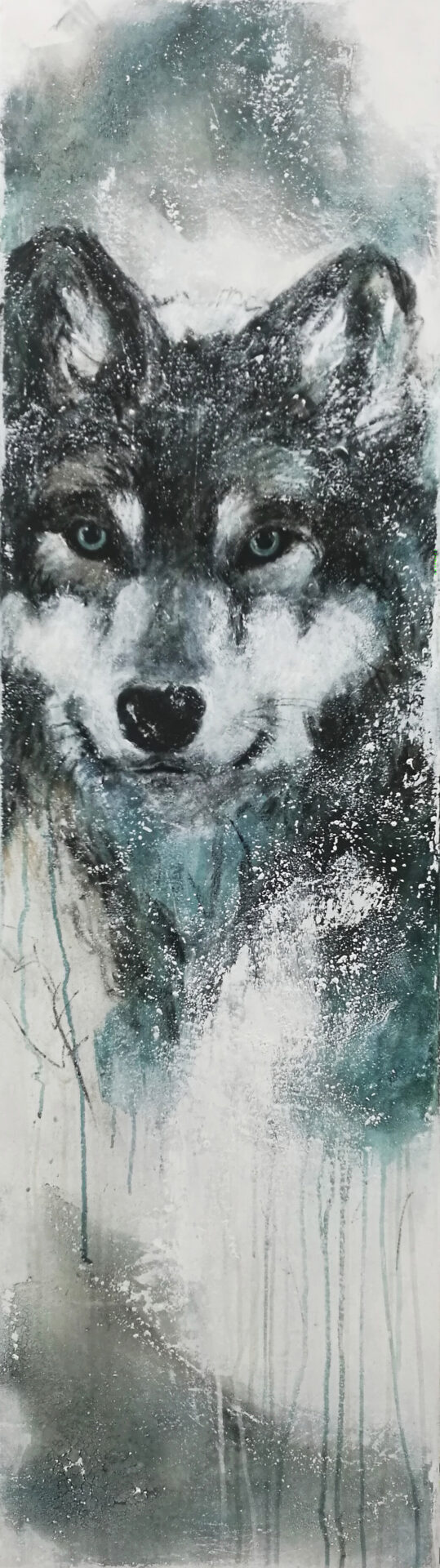 2017 Wolf, Acryl, 40 x 140 cm
