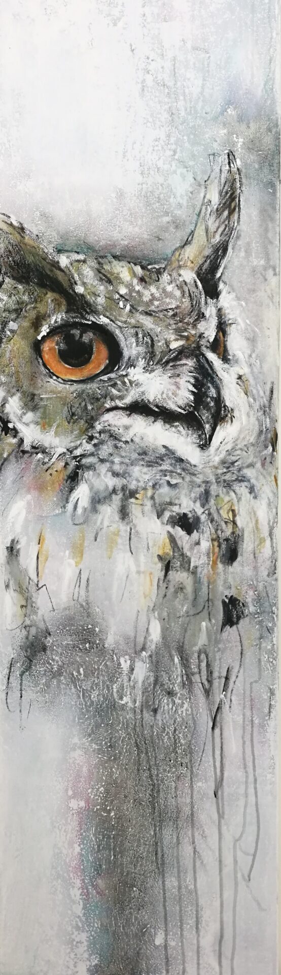 2017 Uhu, Acryl, 40 x 140 cm