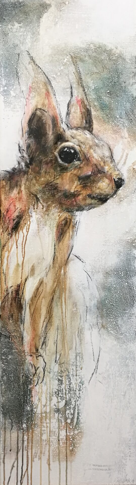 2017 Eichhörnchen, Acryl, 40 x 140 cm