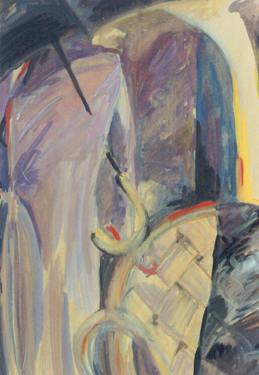 1992, Gouache auf Papier, 64 x 84 cm