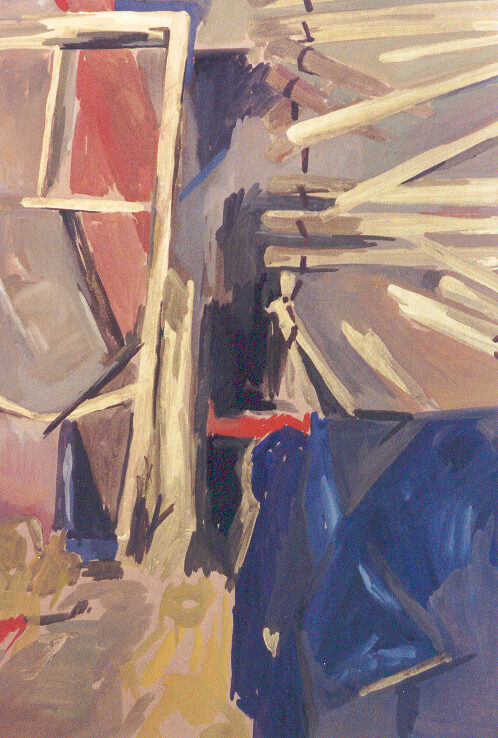 1992, Gouache auf Papier, 64 x 84 cm