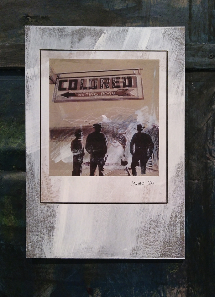 2020 Colored Waiting Room, Mixed Media, 18 x18 cm