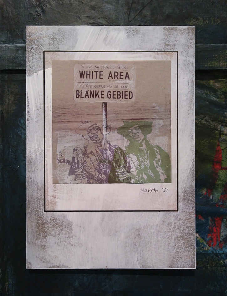 2020 White Area, Mixed Media, 18 x18 cm