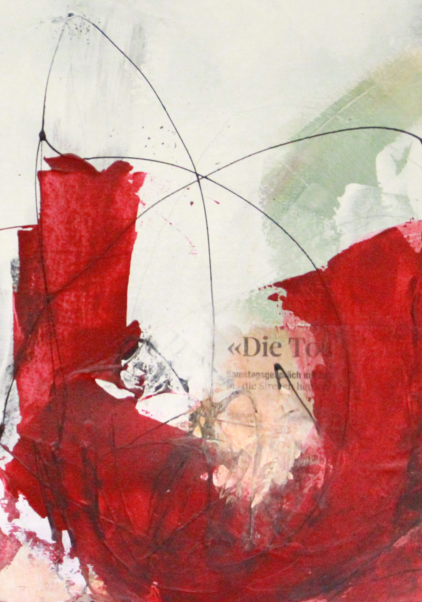 2021 Serie rot Acryl auf Papier A4
