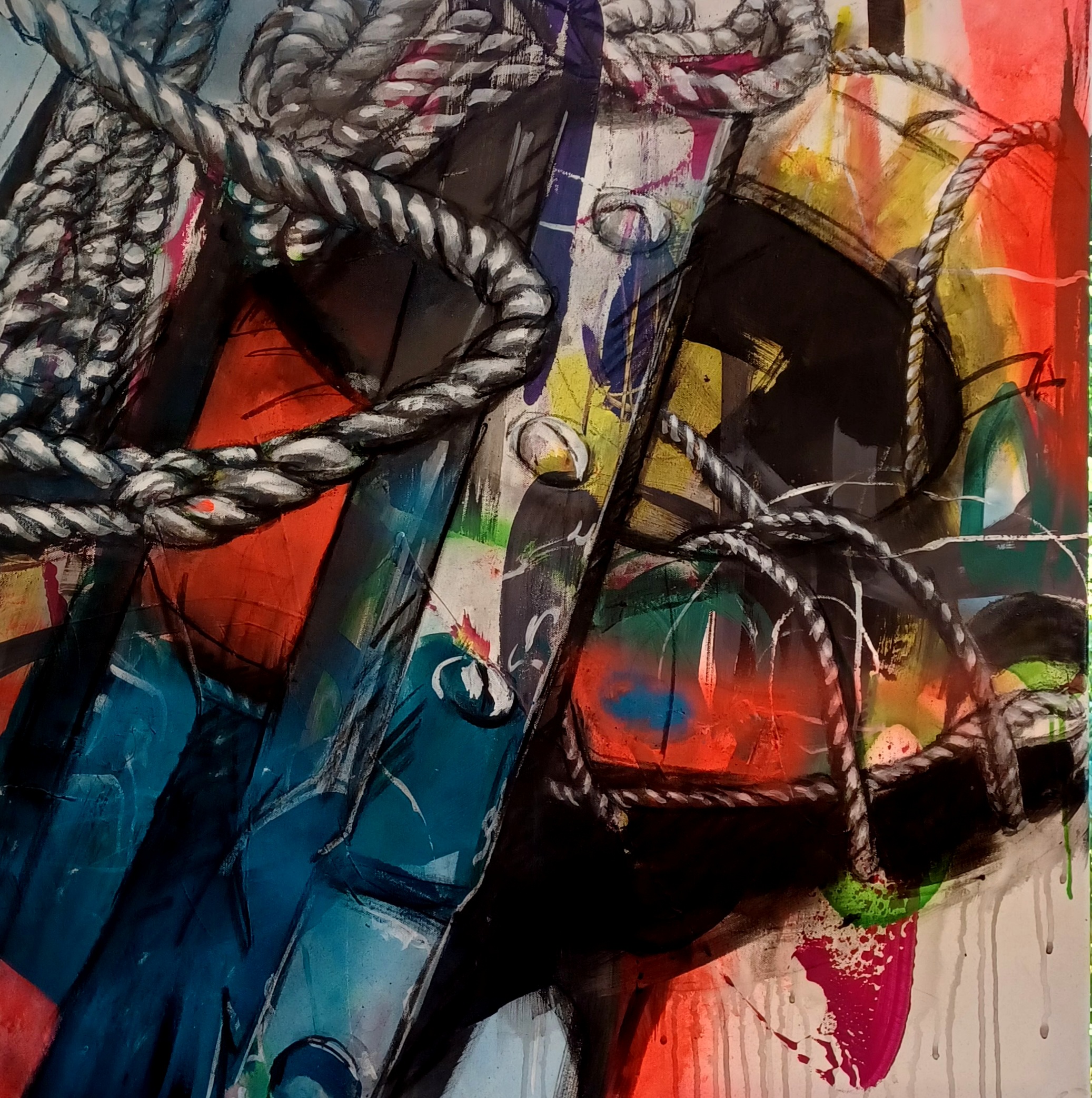 2022 On Board, Acryl, 80 x 80 cm
