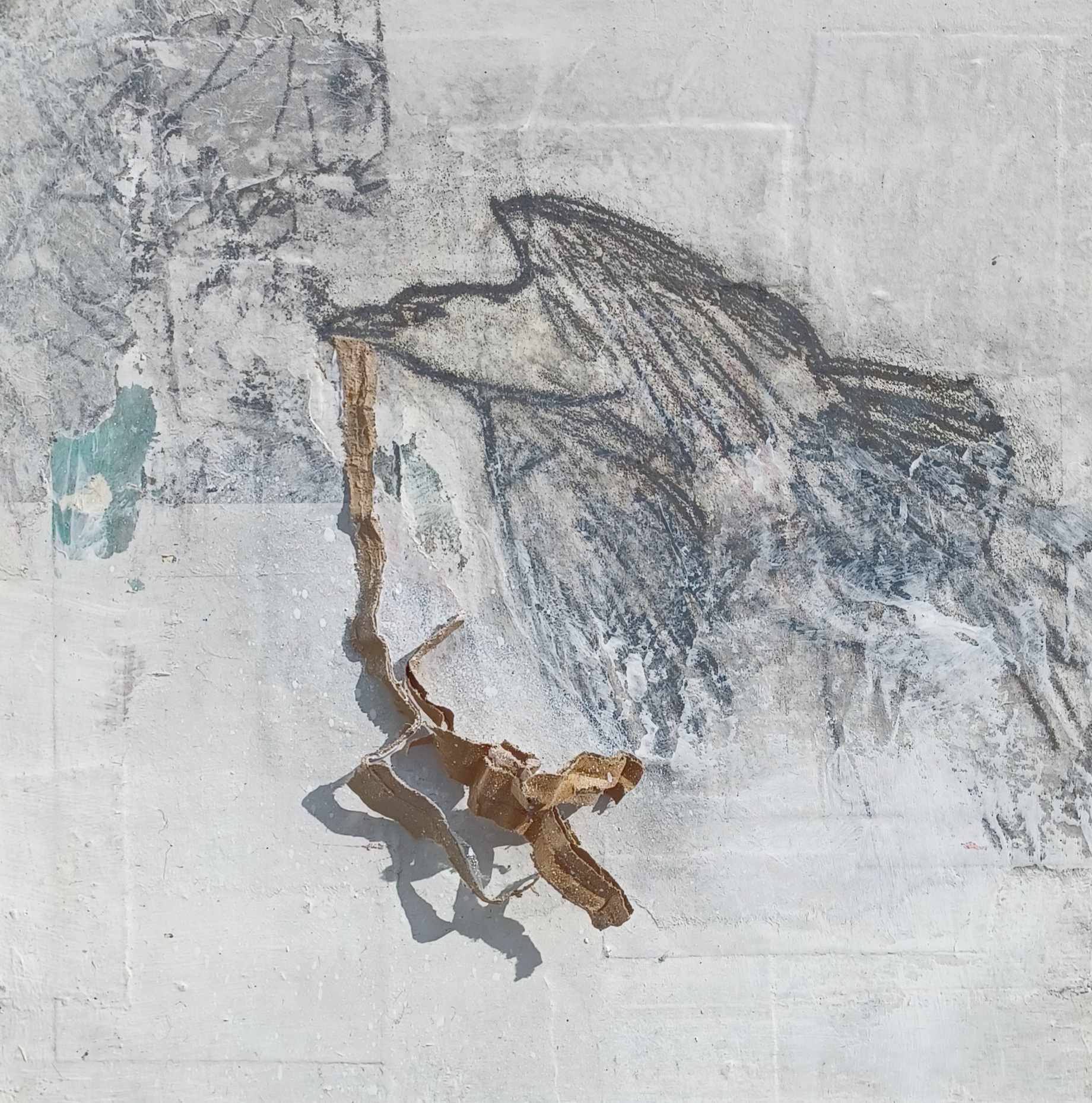 2022 Nestbau, Mixed Media, 20x20