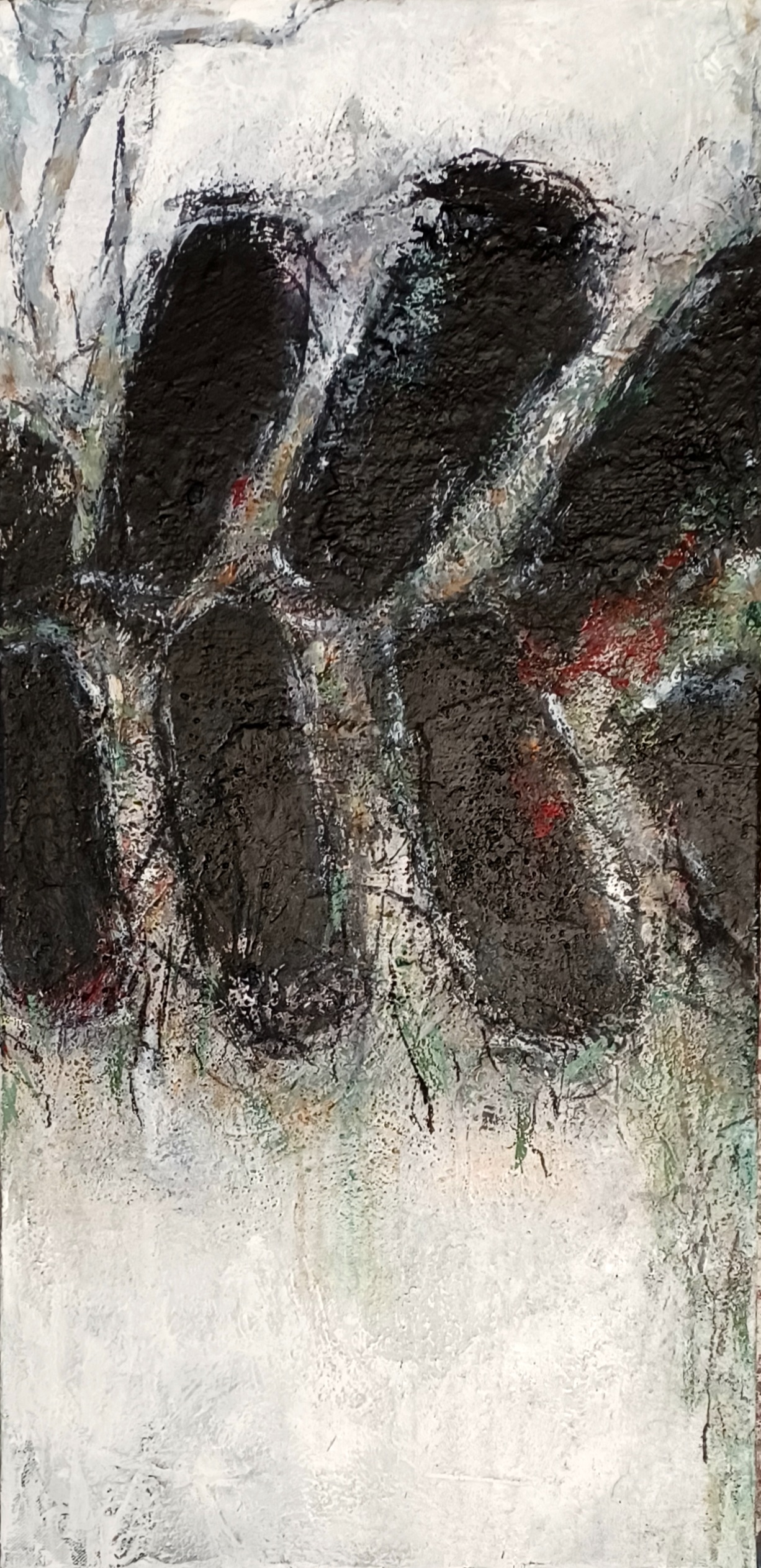 2023 Spuren, Acryl, 40 x 80 cm