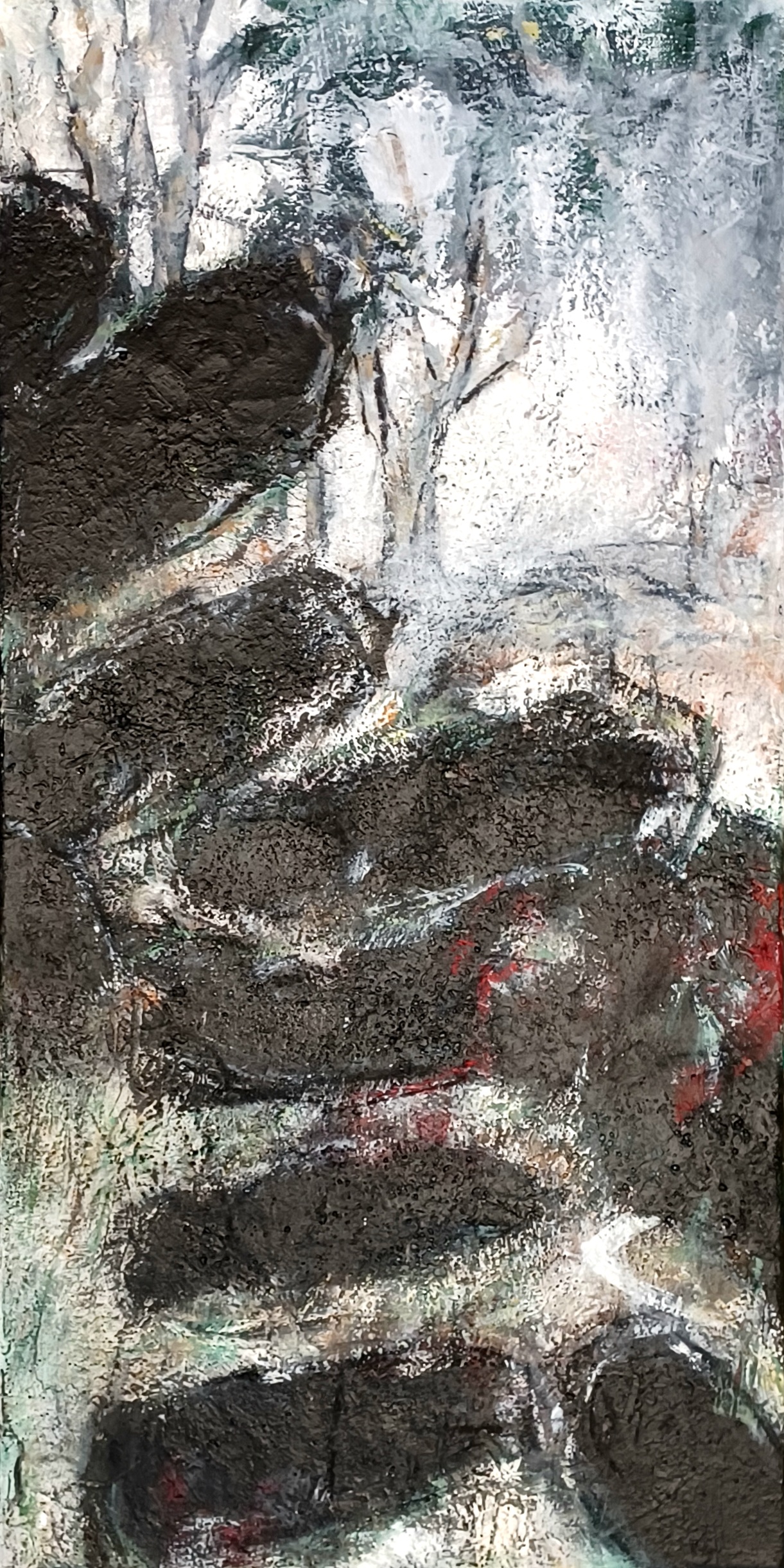 2023 Spuren, Acryl, 40 x 80 cm